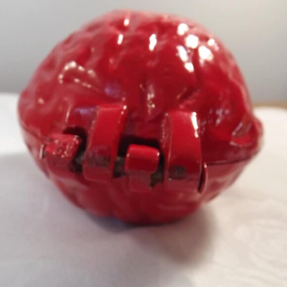 Vintage Distressed Red Cast Iron Nut Cracker - Picture 3 of 10